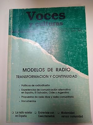 Imagen del vendedor de Voces y culturas Revista de comunicacion Nro 2/3 -Junio 1991 a la venta por Libros únicos