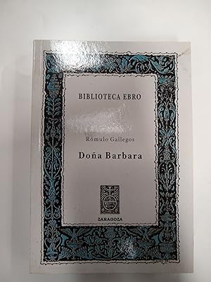 Imagen del vendedor de Doa Barbara a la venta por Libros nicos