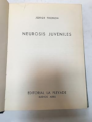 Imagen del vendedor de Neurosis juveniles a la venta por Libros nicos