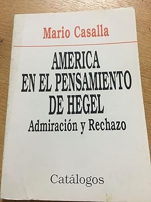 Imagen del vendedor de America en el pensamiento de Hegel a la venta por Libros nicos