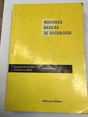 Seller image for Nociones basicas de sociologia for sale by Libros nicos