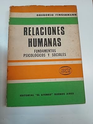 Immagine del venditore per Relaciones humanas venduto da Libros nicos