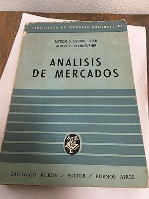 Seller image for Analisis de mercados for sale by Libros nicos