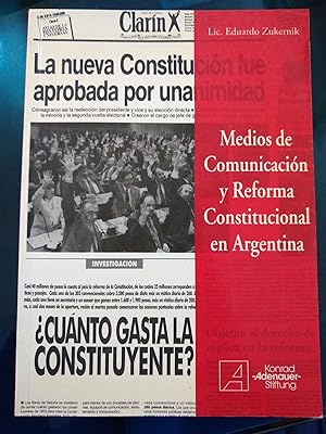 Imagen del vendedor de Medios de comunicacion y reforma constitucional argentina a la venta por Libros nicos