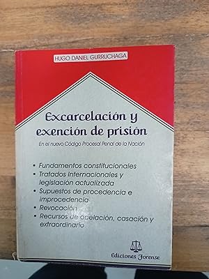Seller image for Excarcelacion y exencion de prision for sale by Libros nicos