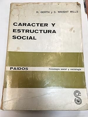 Immagine del venditore per Carcter y estructura social venduto da Libros nicos