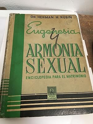 Bild des Verkufers fr Eugenesia y armonia sexual zum Verkauf von Libros nicos