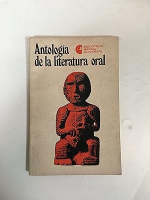 Seller image for Antologia de la literatura oral for sale by Libros nicos