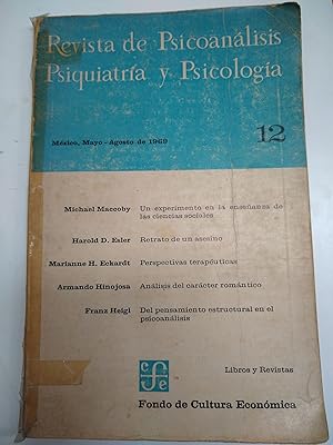 Imagen del vendedor de Revista de Psicoanalisis, Psiquiatria y Psicologia a la venta por Libros nicos