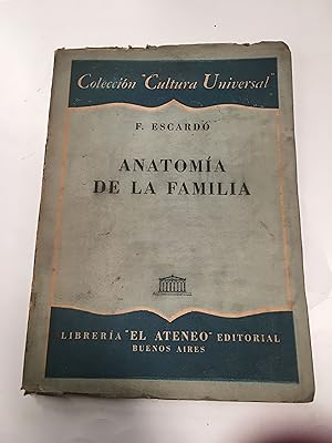 Immagine del venditore per Anatomia de la familia venduto da Libros nicos