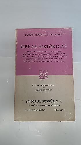 Image du vendeur pour Obras Historicas mis en vente par Libros nicos