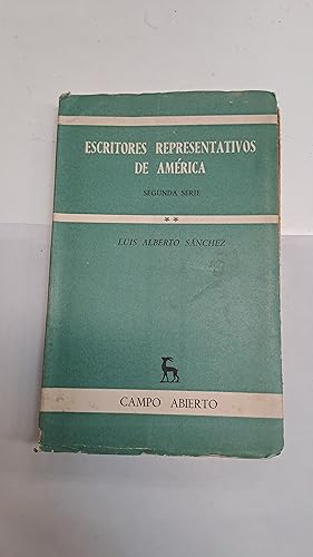 Seller image for Escritores representativos de America for sale by Libros nicos