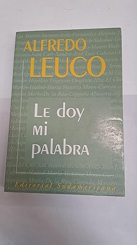 Immagine del venditore per Le doy mi palabra venduto da Libros nicos