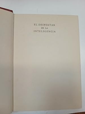 Imagen del vendedor de El despertar de la inteligencia a la venta por Libros nicos