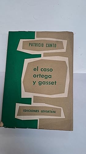Bild des Verkufers fr El caso ortega y gasset zum Verkauf von Libros nicos