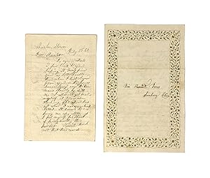 Houten, Chas V. Two Original Private Letters Written by a Pioneer of Barker House (Modern-day Woo...