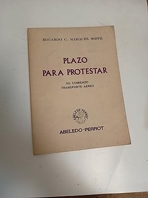 Seller image for Plazo para protestar for sale by Libros nicos