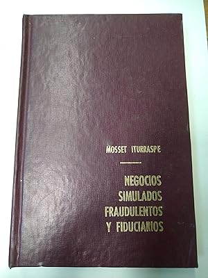 Imagen del vendedor de Negocios simulados fraudulentos y fiduciarios a la venta por Libros nicos