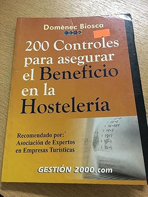 Imagen del vendedor de 200 controles para el beneficio en la hosteleria a la venta por Libros nicos