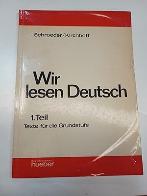 Seller image for Wir lessen Deutsch for sale by Libros nicos