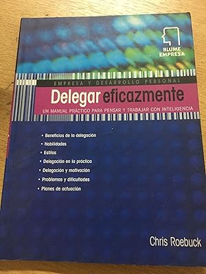 Imagen del vendedor de Delegar eficazmente a la venta por Libros nicos