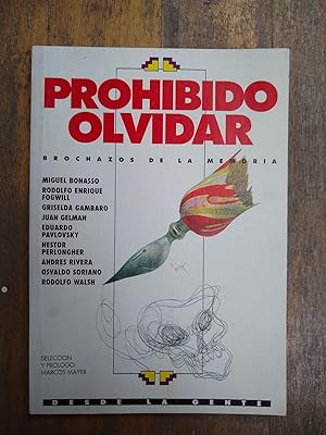 Seller image for Prohibido Olvidar for sale by Libros nicos