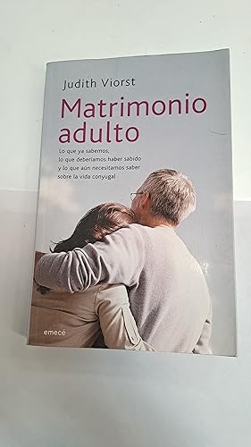 Imagen del vendedor de Matrimonio adulto a la venta por Libros nicos
