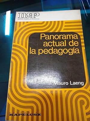 Image du vendeur pour Panorama actual de la pedagogia mis en vente par Libros nicos