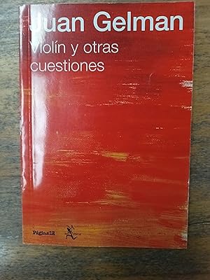 Seller image for Violin y otras cuestiones for sale by Libros nicos