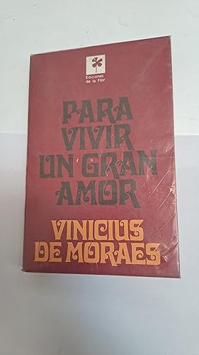 Imagen del vendedor de Para vivir un gran amor a la venta por Libros nicos