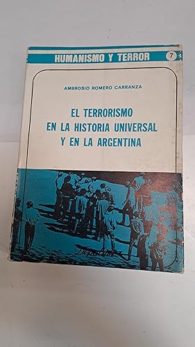 Bild des Verkufers fr El terrorismo en la historia universal y en la argentina zum Verkauf von Libros nicos