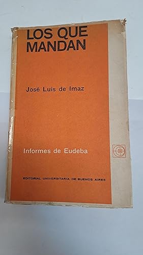 Imagen del vendedor de Los que mandan a la venta por Libros nicos