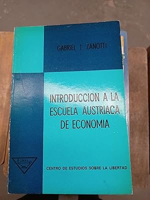 Seller image for Introduccin a la escuela austriaca de economia for sale by Libros nicos