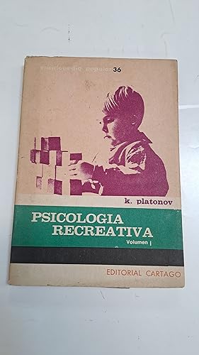 Immagine del venditore per Psicologia recreativa volumen I venduto da Libros nicos