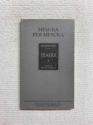 Imagen del vendedor de Mesura per mesura a la venta por Campbell Llibres