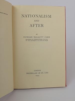 Nationalism and after.