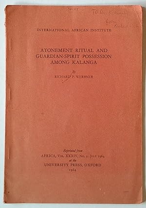 Seller image for Atonement Ritual and Guardian Spirit Possession Among Kalanga | Offprint, Africa vol xxxiv no 3 July 1964 for sale by *bibliosophy*