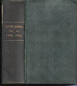 Seller image for The Alpine Journal. A Record of Mountain Adventure and Scientific Observation by Members of the Alpine Club. Vol. 24 (XXIV) February 1908 to November 1909. Nos. 179 - 186 for sale by MAE Books