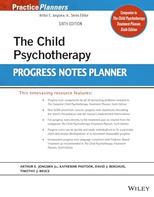 Imagen del vendedor de Child Psychotherapy Progress Notes Planner a la venta por GreatBookPrices