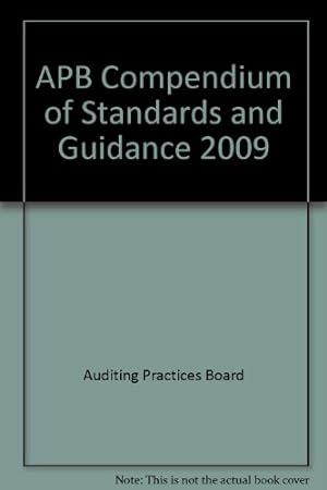 Imagen del vendedor de APB Compendium of Standards and Guidance 2009 a la venta por WeBuyBooks