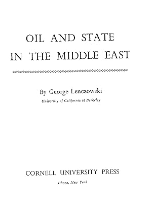 Bild des Verkufers fr Oil & State in the Middle East zum Verkauf von WeBuyBooks