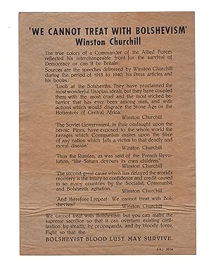 We Cannot Treat with Bolshevism