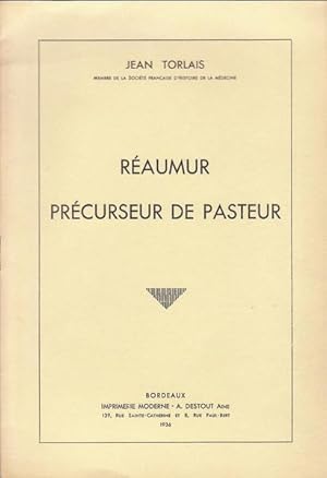 Imagen del vendedor de Raumur prcurseur de Pasteur a la venta por PRISCA