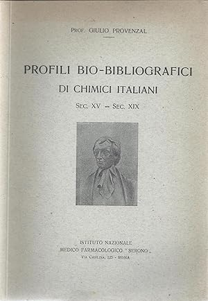 Seller image for Profili bio-bibliografici di chimici italiani, sec. XV - sec. XIX for sale by PRISCA