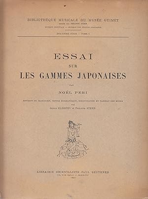 Imagen del vendedor de Essai sur les gammes japonaises. Rvision du manuscrit, notice biographique, bibliographie et tableau des modes par Serge Elissev et Philippe Stern a la venta por PRISCA