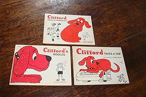 Clifford the Big Red Dog Takes a Trip (first printing) + Clifford's Riddles (first printing) + Cl...