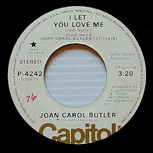 Image du vendeur pour I Let You Love Me (Mono/Stereo) [7" 45 rpm Promo] mis en vente par Kayleighbug Books, IOBA