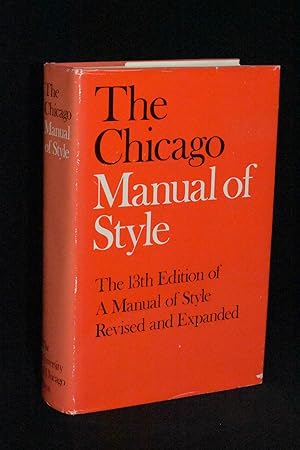 Seller image for The Chicago Manual of Style for sale by Books by White/Walnut Valley Books