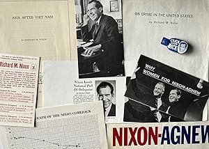 A Grouping of Richard Nixon 1968 Presidential Campaign Ephemera from New Hampshire