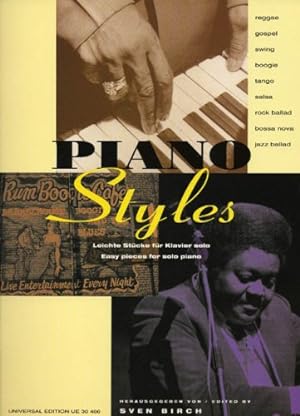 Bild des Verkufers fr Piano Styles" easy Orginal Compositions for Piano by Sven Birch zum Verkauf von WeBuyBooks